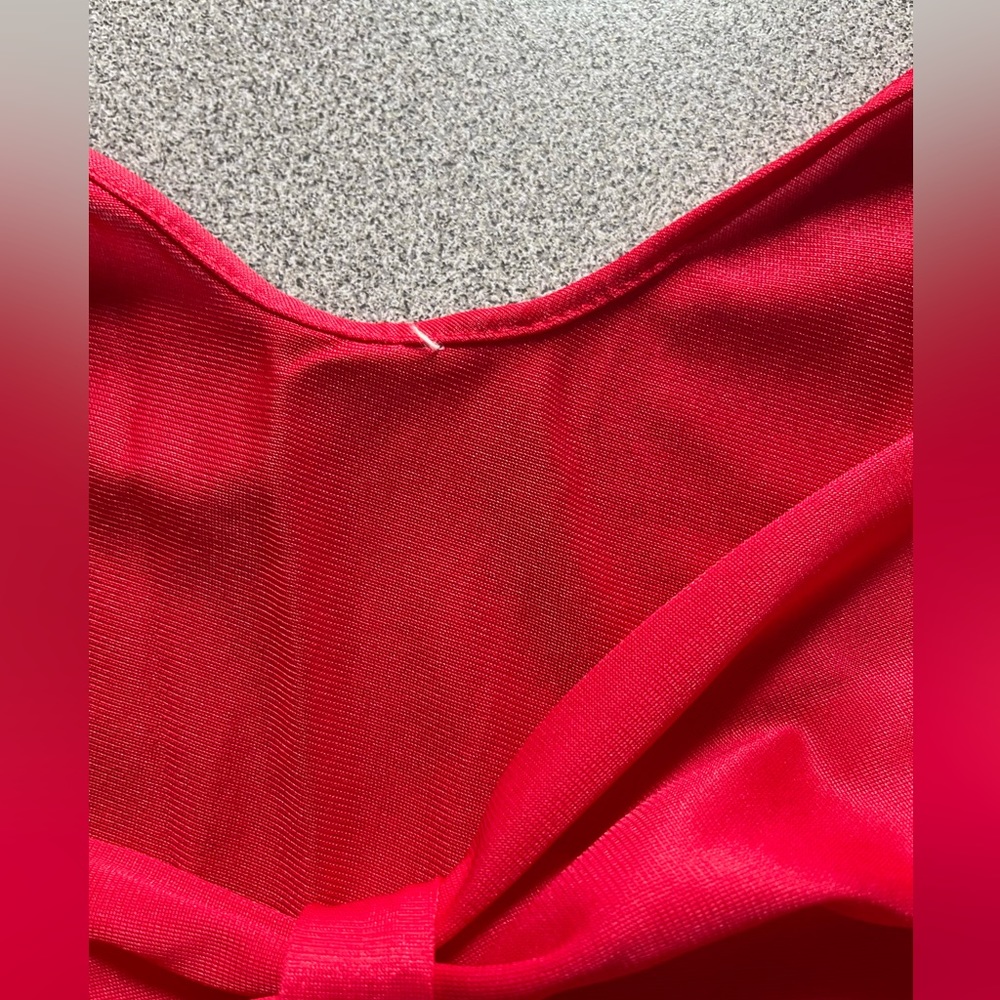 Vintage Bright Red Long Nightgown - Picture 8 of 12